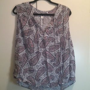Lot of 4 sleeveless blouse XXL 2 Solid 2 print